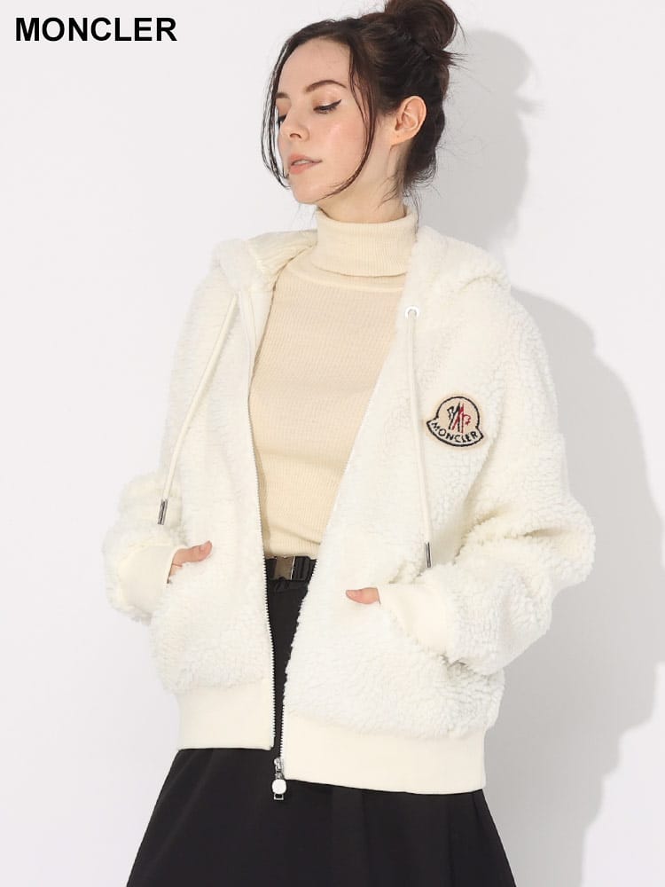 MONCLER (モンクレール) テディフリース フルジップ パーカー MCL8G0003289A5V ブランド レディース アウター