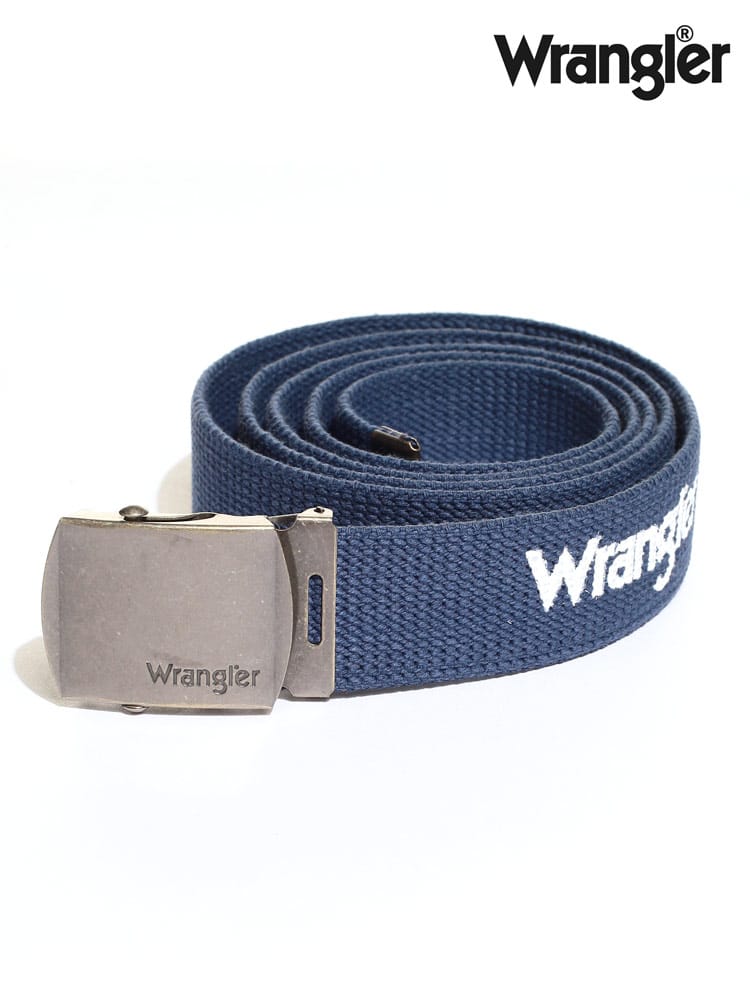 大きいサイズ メンズ wrangler (ラングラー) ロゴプリント 無段階 ガチャベルト