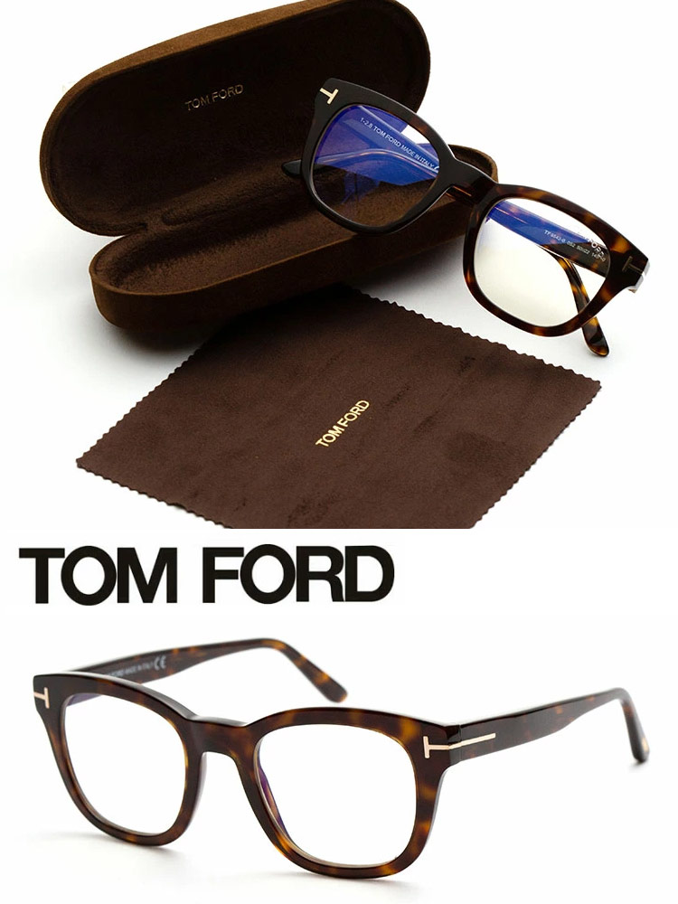 TOM FORD (トムフォード) ロゴ クリアレンズ サングラス TFOP5542B052 ...