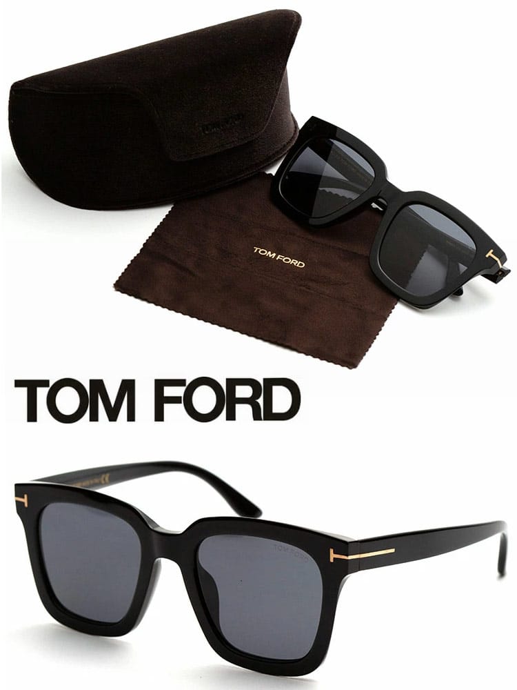 TOM FORD (トムフォード) ロゴ スクエア サングラス TF0803K01A
