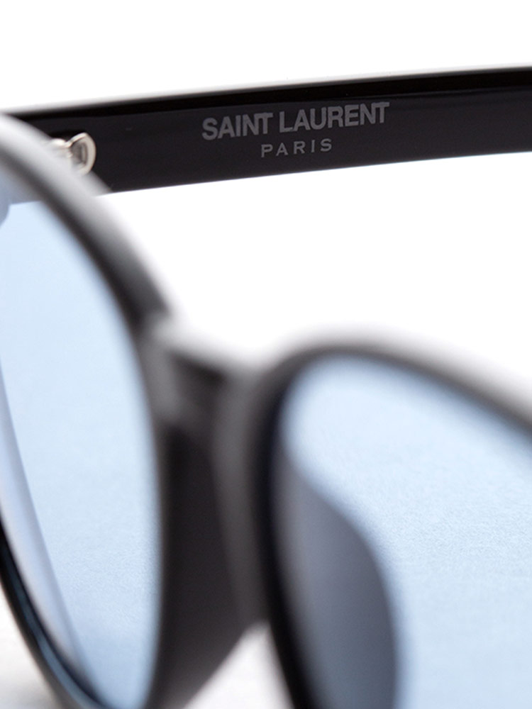 Saint Laurent (サンローラン) ロゴ ブルーレンズ サングラス ...