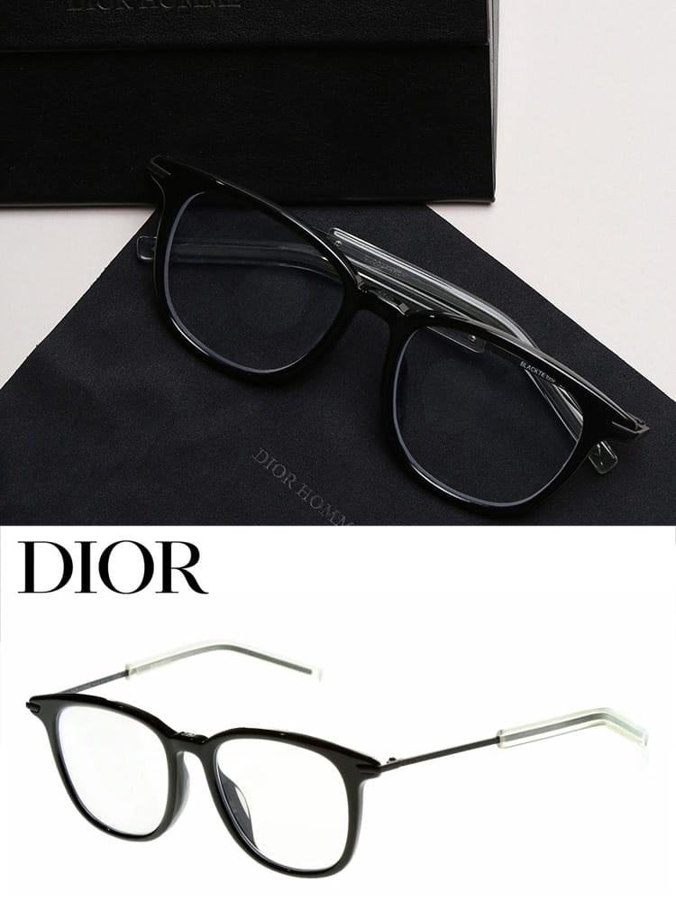 ディオール メンズ DIOR クリアテンプル ボストン オプティカル フレーム アジアンフィット ブランド 眼鏡 伊達メガネ アイウェア CDBLACKTIE195F