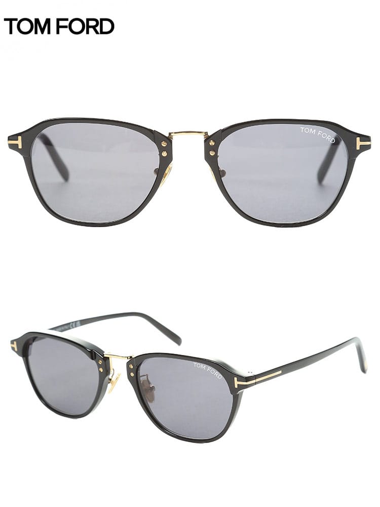 トムフォード メンズ サングラス TOM FORD ブランド 眼鏡 アイウェア ロゴ 黒縁 FT0878 アジアンフィット TF0878D01A