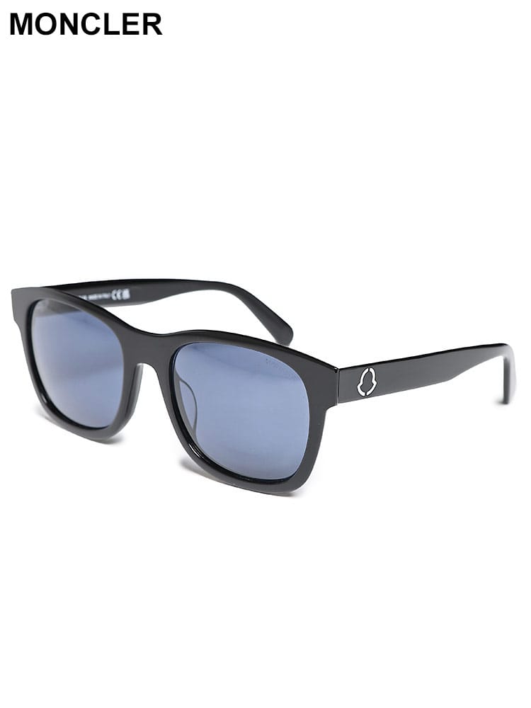 MONCLER (モンクレール) ブルーレンズ ウェリントン サングラス メンズ