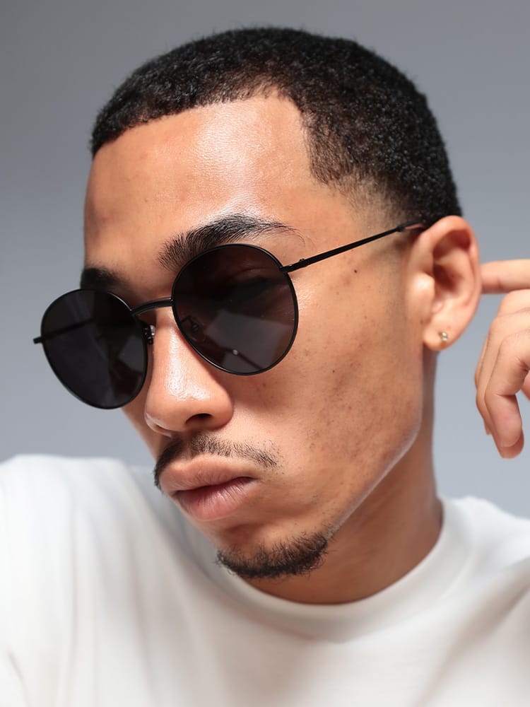 KENZO (ケンゾー) ボストンタイプ メタルフレーム サングラス メンズ