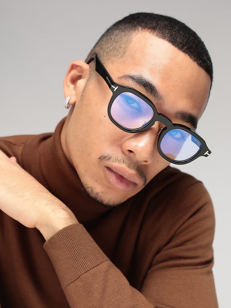 TOM FORD (トムフォード) ウェリントン サングラス ライトグレーレンズ アイウェア 眼鏡 TF1230D01Y メンズ