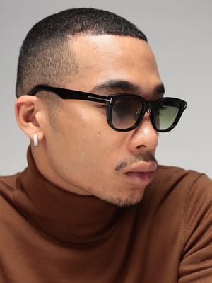 TOM FORD (トムフォード) ウェリントン サングラス グリーンレンズ アイウェア 眼鏡 TF1231D01P メンズ