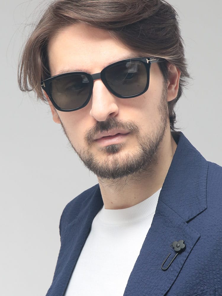 TOM FORD (トムフォード) メンズ サングラス ウェリントン アイウェア TF121301N