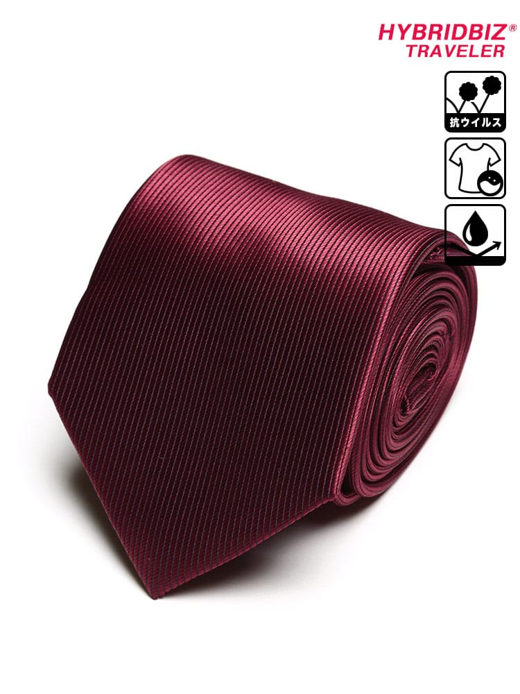 大きいサイズ メンズ HYBRIDBIZ (ハイブリッドビズ) ウォッシャブル 撥水 チェック＆ストライプ ロングサイズ ネクタイ