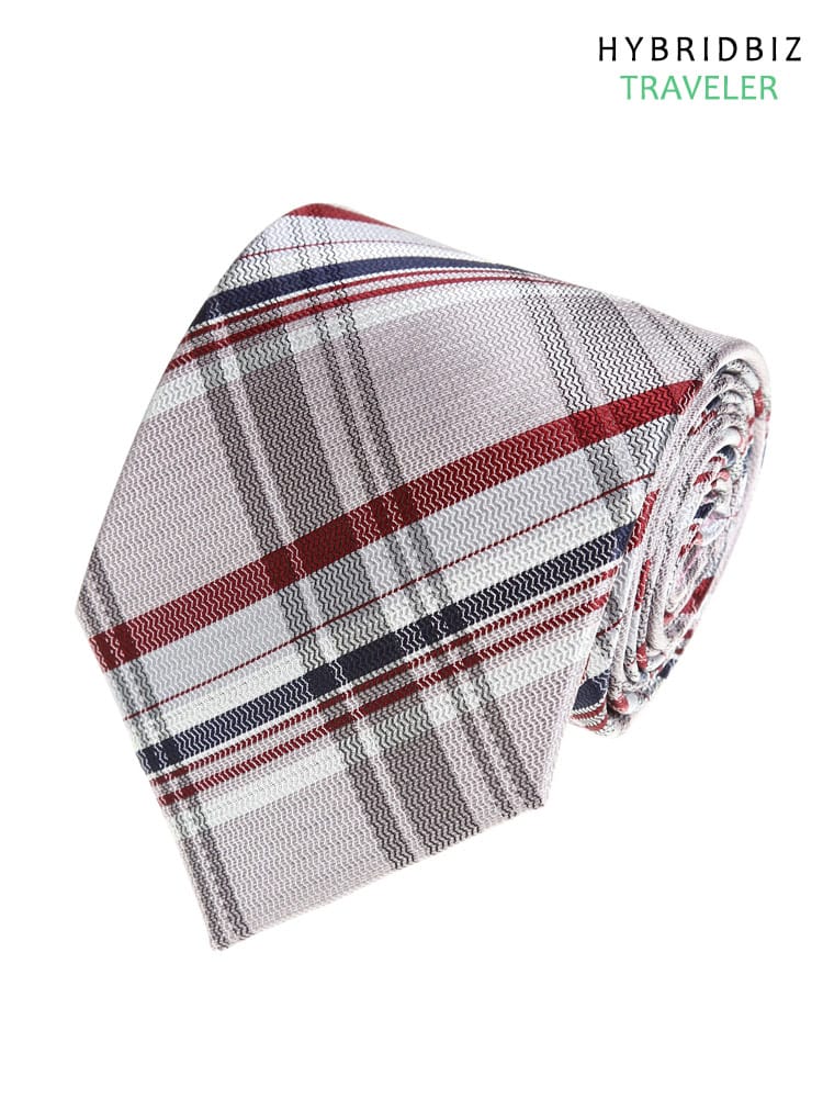 大きいサイズ メンズ HYBRIDBIZ ウォッシャブル 撥水 抗ウイルス 形態安定 クロスクリーナー チェック ストライプ 柄 ロングサイズ ネクタイ