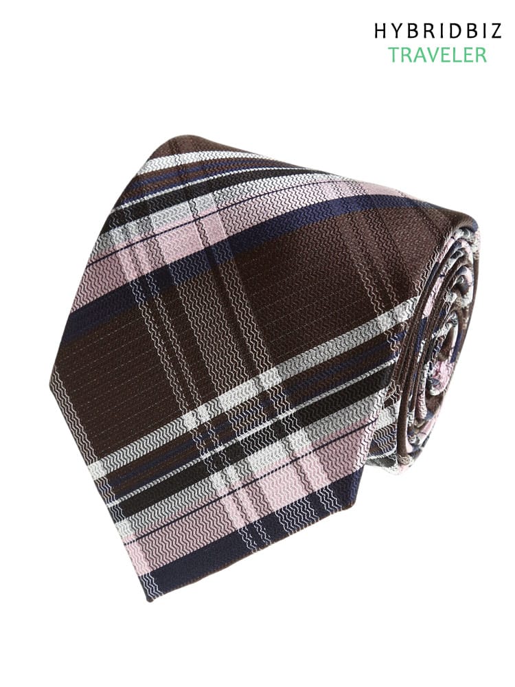 大きいサイズ メンズ HYBRIDBIZ ウォッシャブル 撥水 抗ウイルス 形態安定 クロスクリーナー チェック ストライプ 柄 ロングサイズ ネクタイ