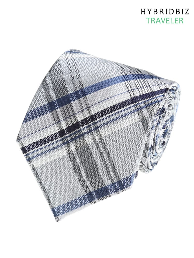 大きいサイズ メンズ HYBRIDBIZ ウォッシャブル 撥水 抗ウイルス 形態安定 クロスクリーナー チェック ストライプ 柄 ロングサイズ ネクタイ