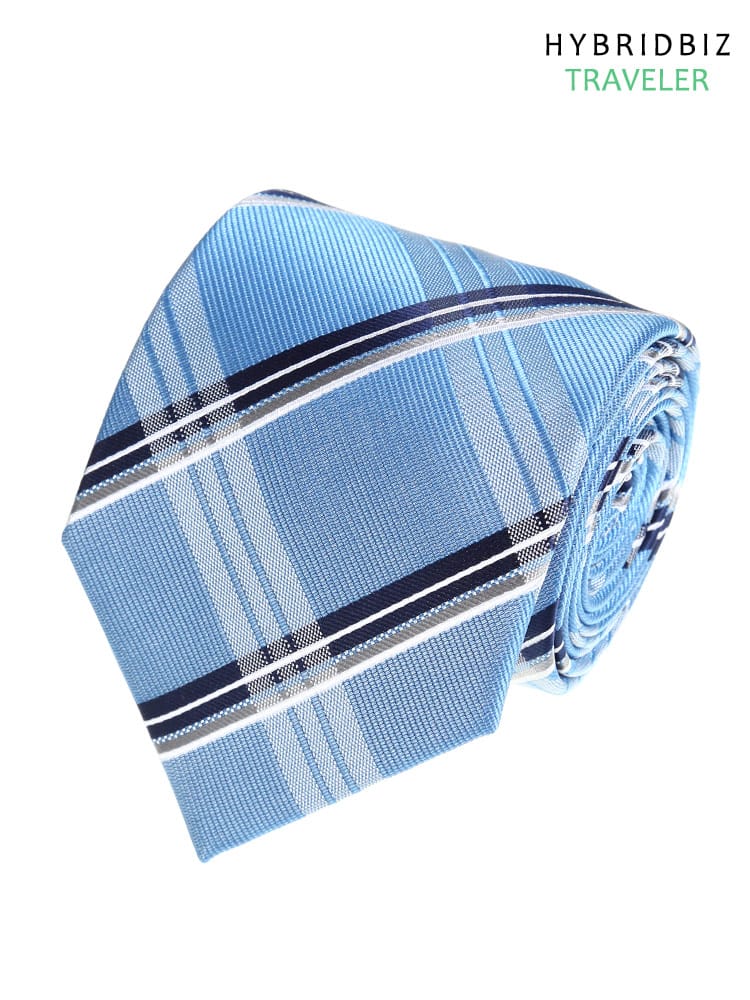 大きいサイズ メンズ HYBRIDBIZ ウォッシャブル 撥水 抗ウイルス 形態安定 クロスクリーナー チェック 柄 ロングサイズ ネクタイ