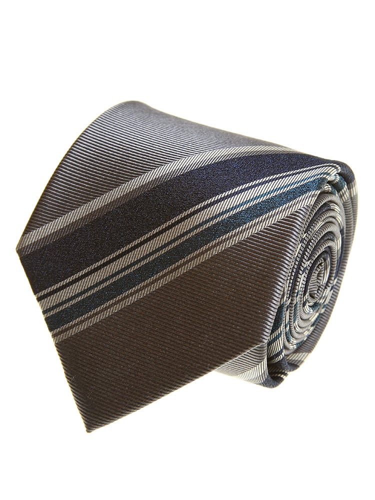 在庫処分 返品交換不可 SARTORIA DEL GROSSO (サルトリアデルグロッソ) シルク100％ ストライプ ネクタイ