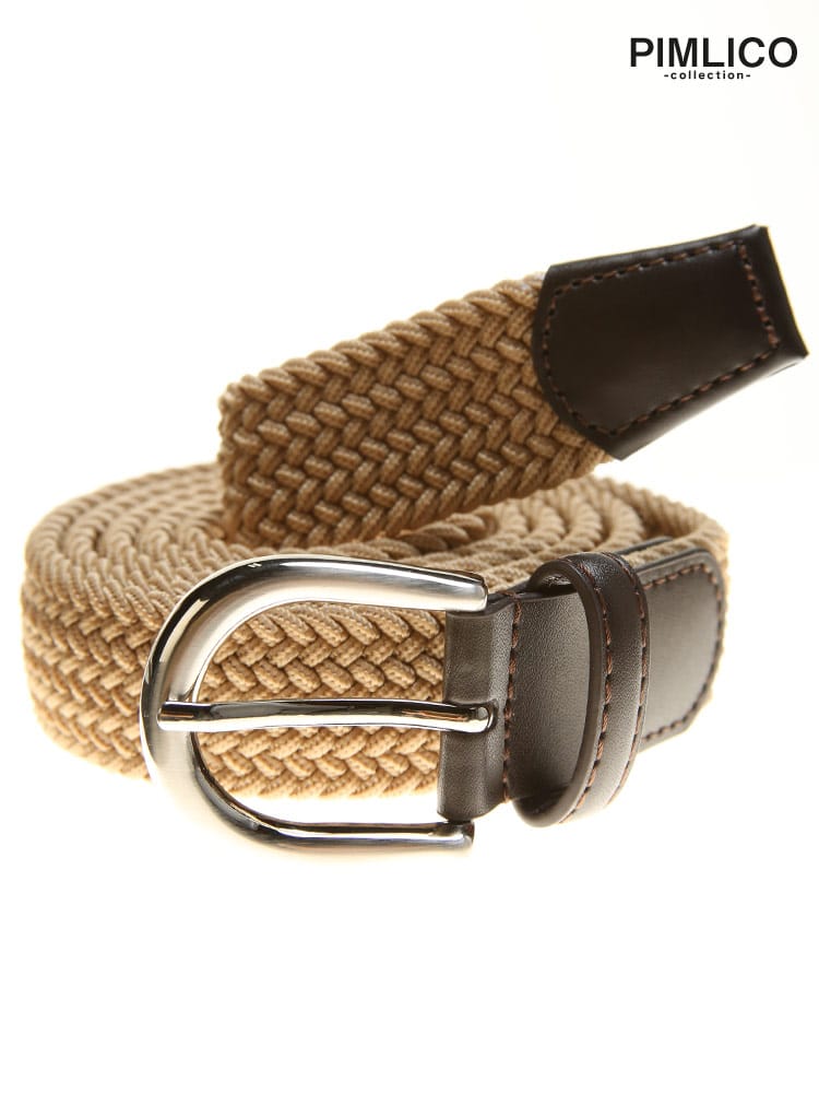 WEB限定 大きいサイズ メンズ PIMLICO (ピムリコ) 選べる ゴム メッシュベルト 130cm