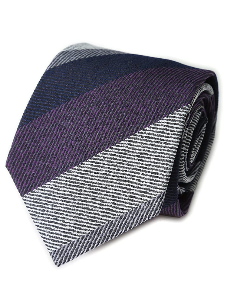 HYBRIDBIZ ハイブリッドビズ ウォッシャブル 撥水 形態安定 ストライプ ネクタイ