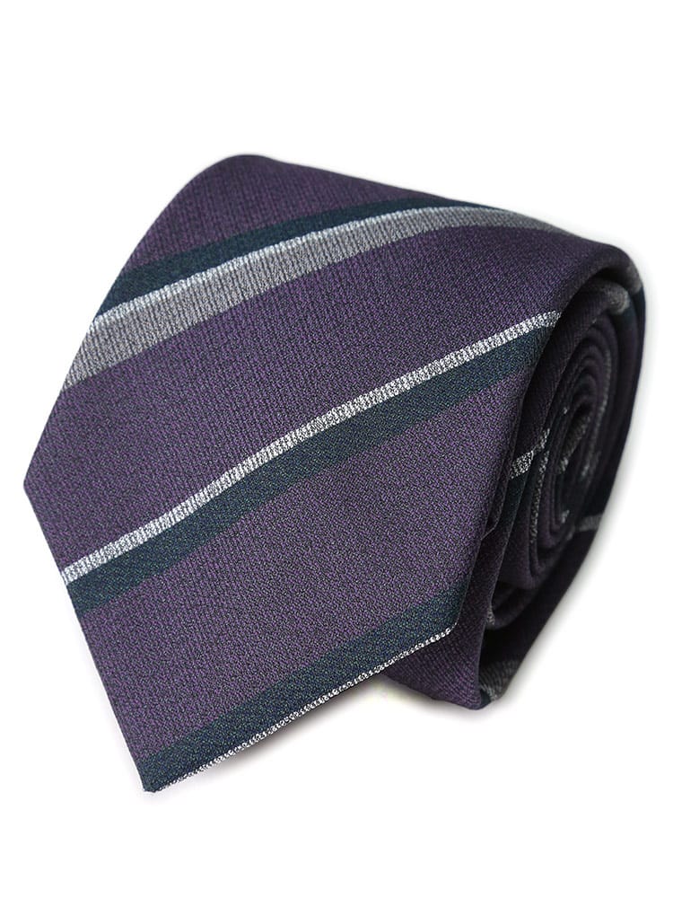 大きいサイズ メンズ HYBRIDBIZ ハイブリッドビズ ウォッシャブル 撥水 形態安定 ストライプ ネクタイ