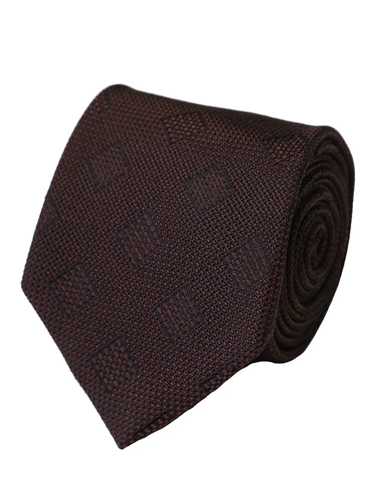 SARTORIA DEL GROSSO サルトリアデルグロッソ シルク100％ デザイン ドット＆アーガイル ネクタイ