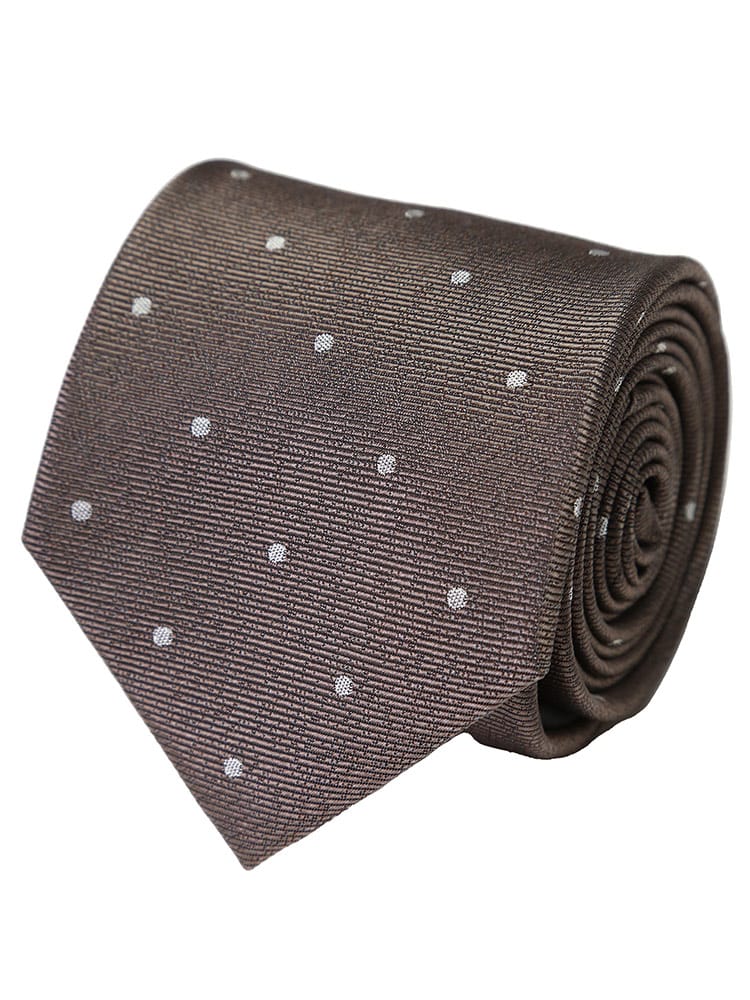 SARTORIA DEL GROSSO サルトリアデルグロッソ シルク100％ デザイン ドット＆アーガイル ネクタイ