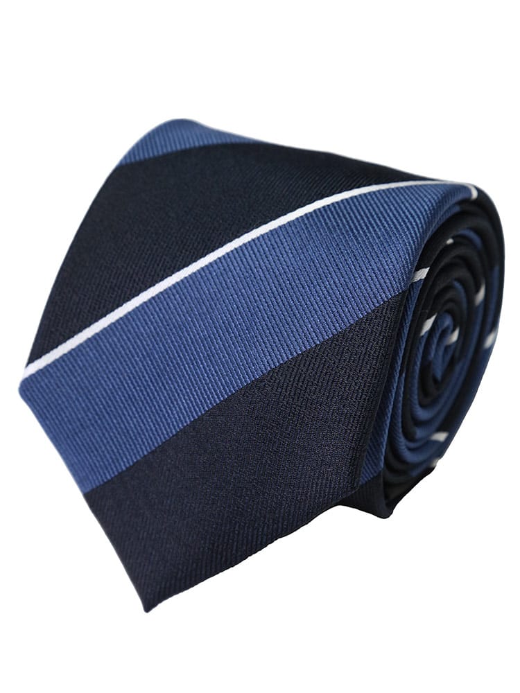 SARTORIA DEL GROSSO (サルトリアデルグロッソ) シルク100％ ストライプ ネクタイ