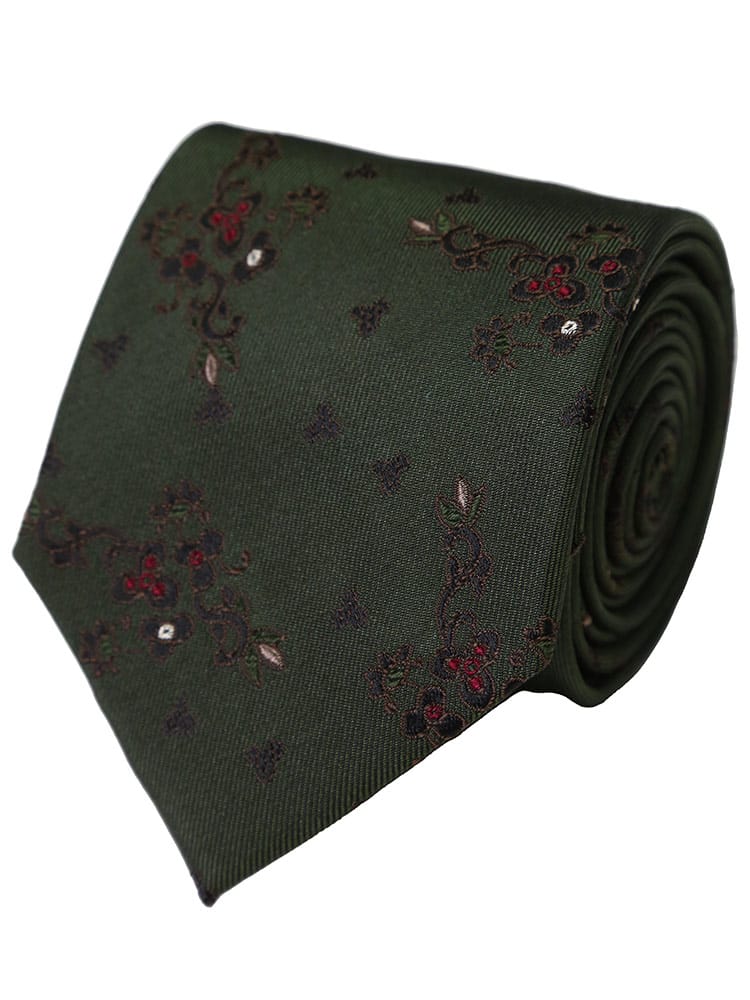 SARTORIA DEL GROSSO サルトリアデルグロッソ シルク100％ デザイン 総柄 ネクタイ