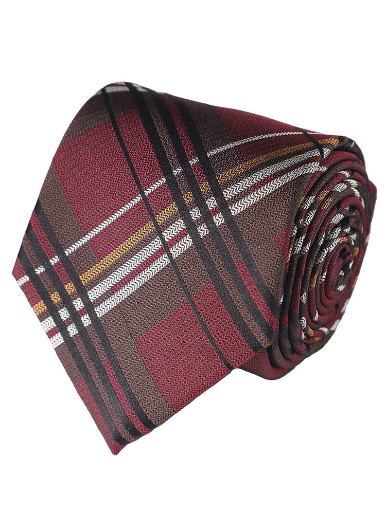 SARTORIA DEL GROSSO (サルトリアデルグロッソ) DESIGN in ITALY シルク100％ チェック ネクタイ