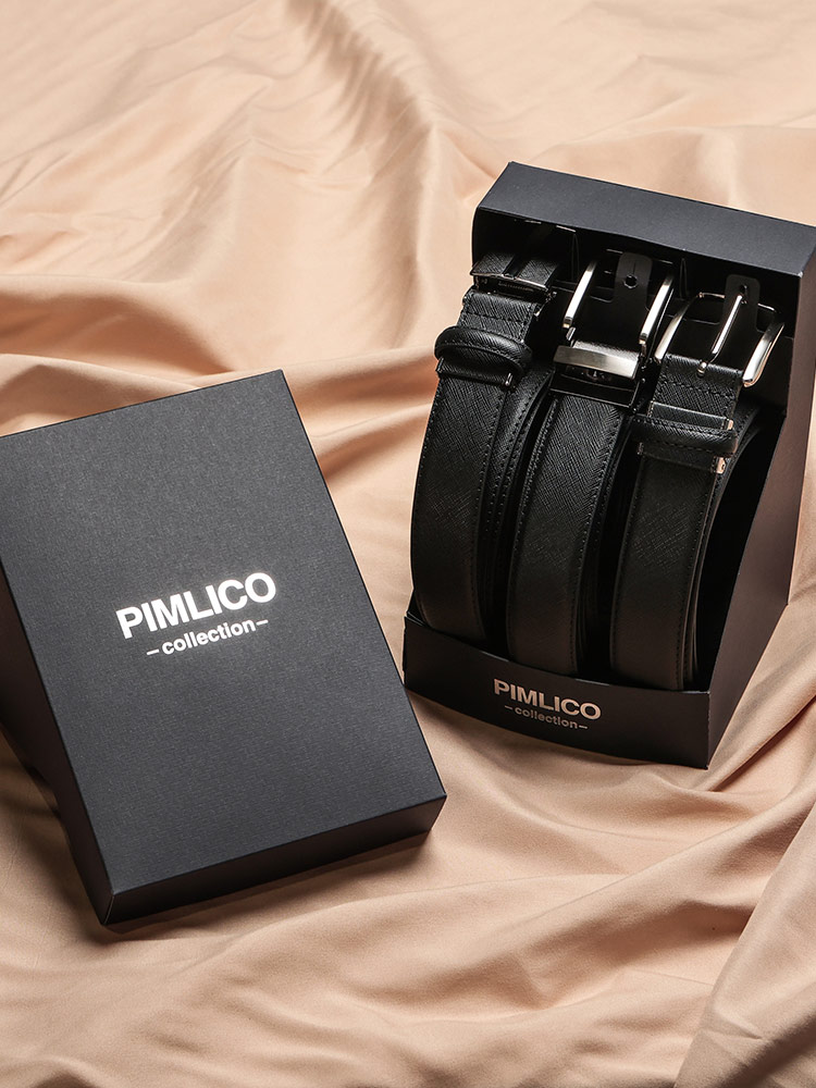 ビジネスベルト 3本セット WEB限定 牛革 3本組 ロングベルト レザー