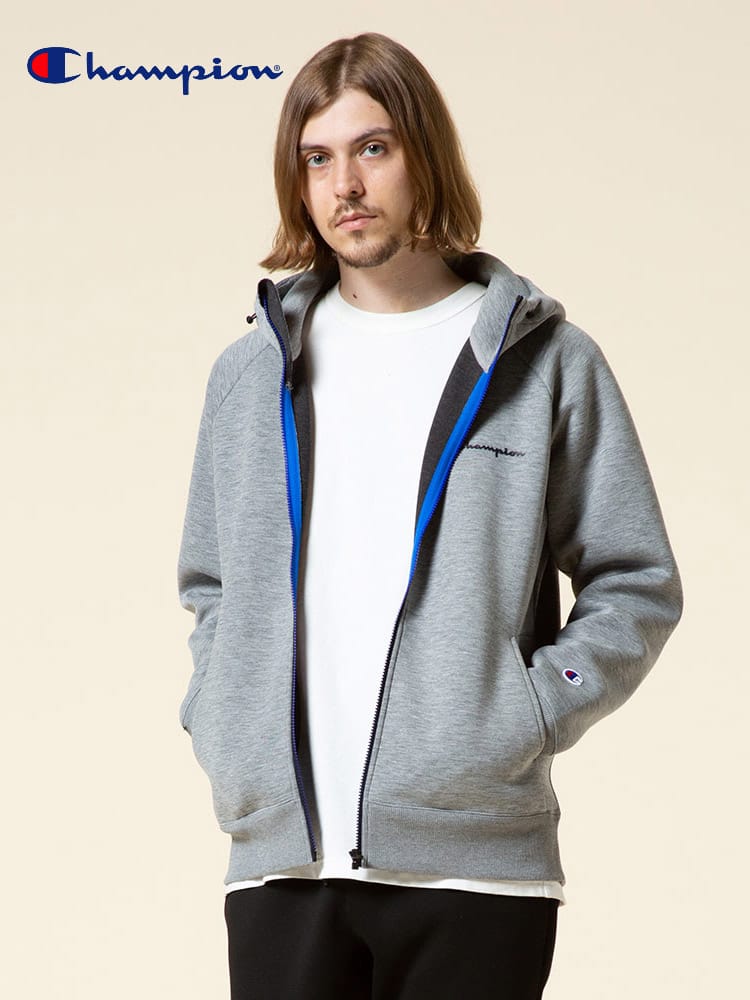 Champion (チャンピオン) 撥水 ストレッチ 保温 通気 フルジップ スウェット パーカー