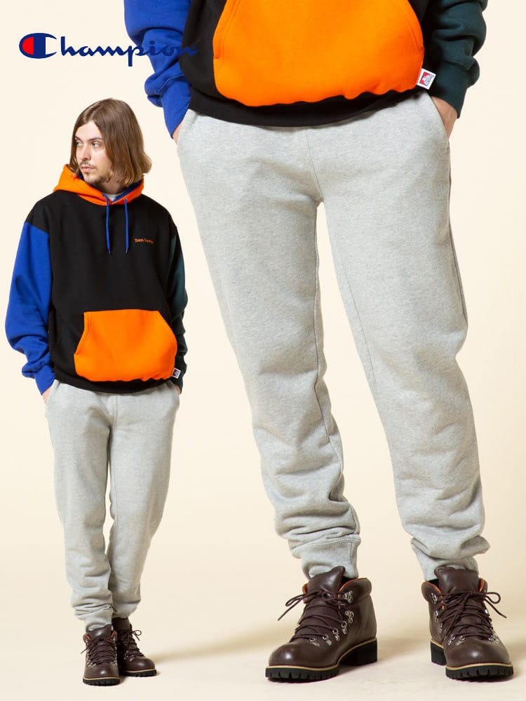 Champion (チャンピオン) 裏毛 ワンポイント スウェット ロングパンツ