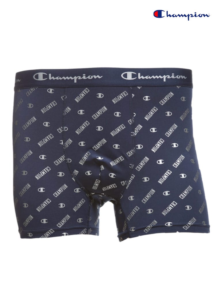 大きいサイズ メンズ Champion チャンピオン 抗菌防臭 ドライ ストレッチ 総ロゴ 前閉じ ボクサーパンツ 3L 4L 5L