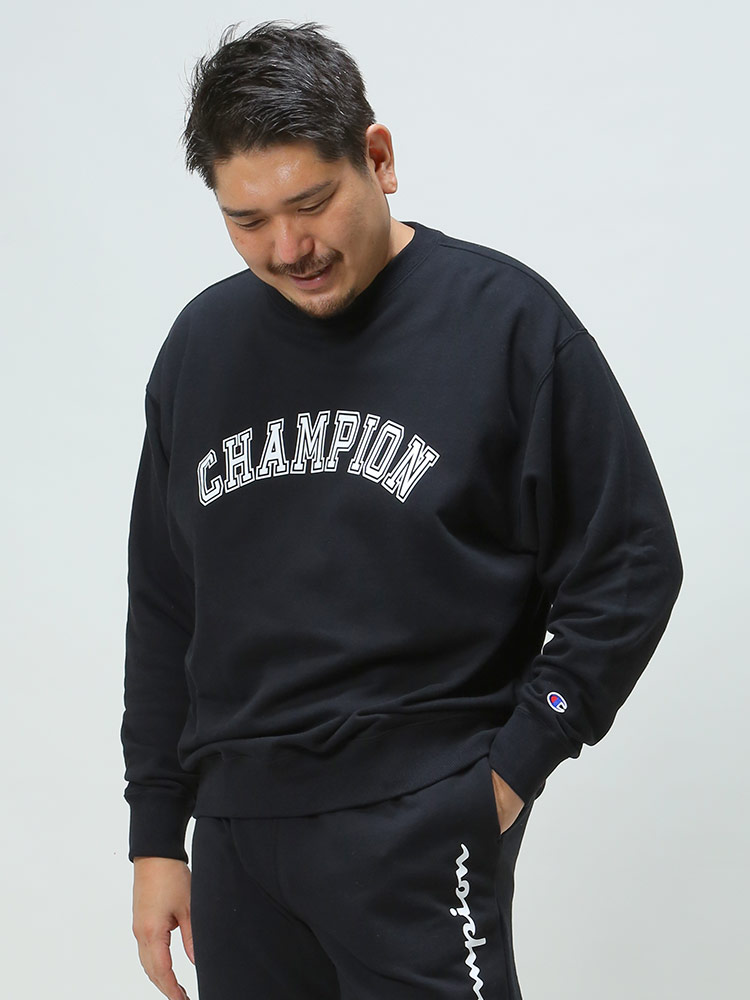 大きいサイズ メンズ Champion (チャンピオン) USAコットン ロゴ