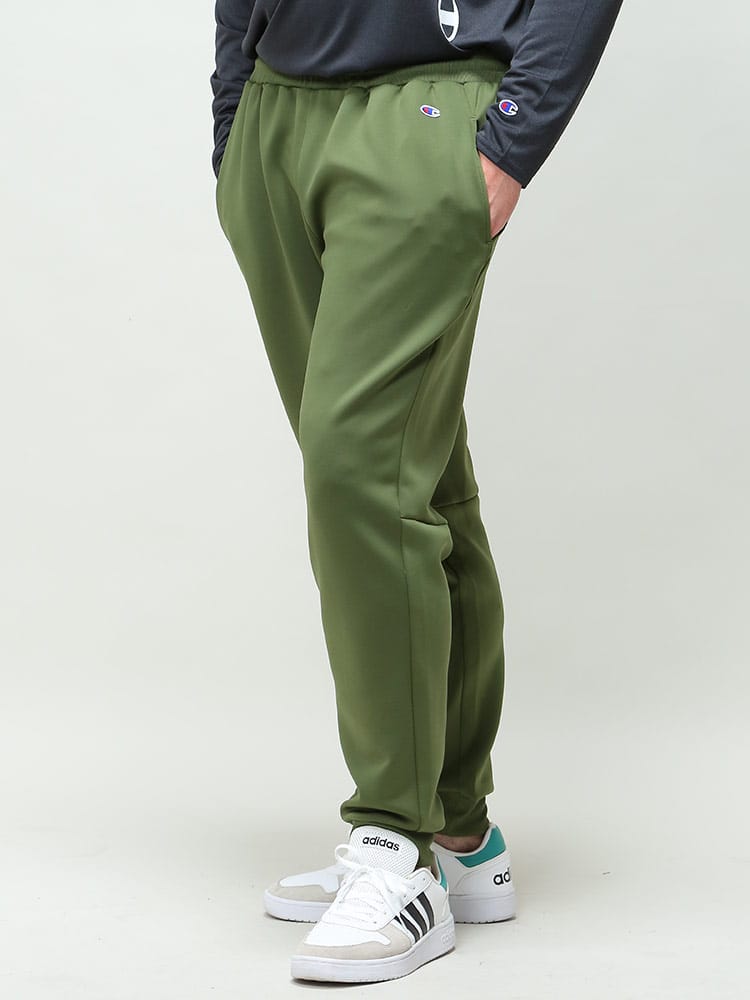 大きいサイズ メンズ Champion (チャンピオン) ストレッチ ワンポイント ロングパンツ