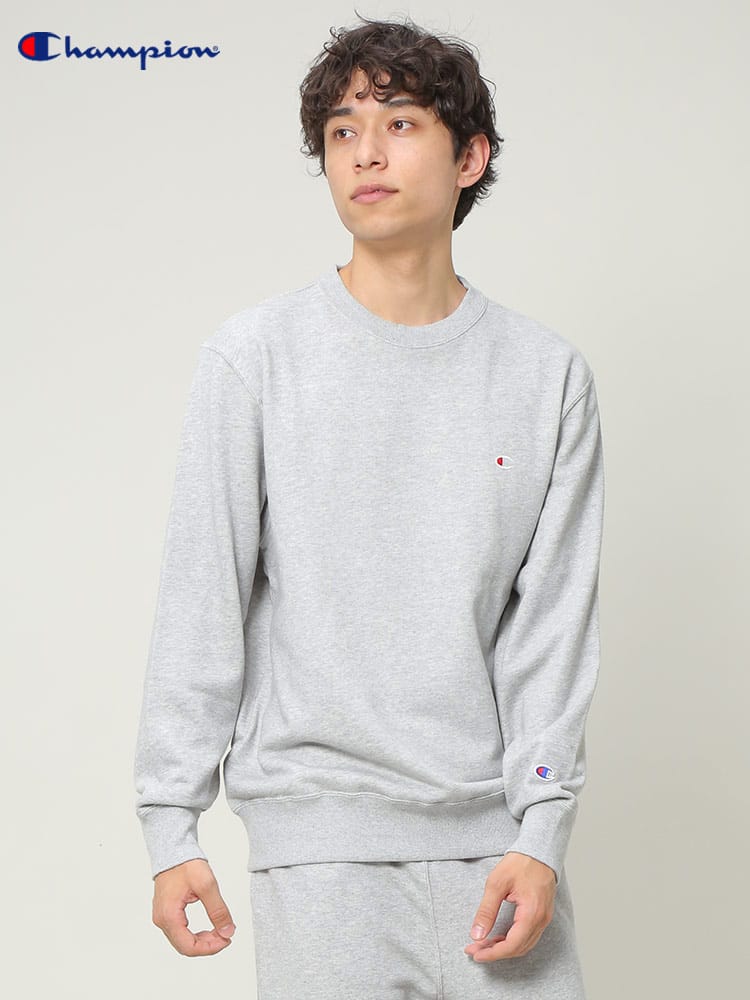 Champion (チャンピオン) ワンポイント クルーネック トレーナー
