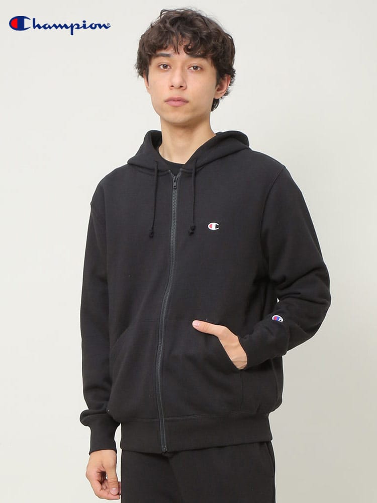 Champion (チャンピオン) ワンポイント フルジップ パーカー