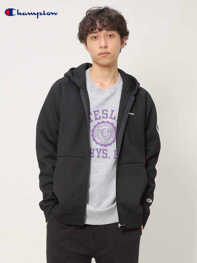 Champion (チャンピオン) WRAP AIR ストレッチ フルジップ パーカー