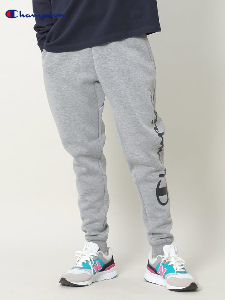 Champion (チャンピオン) ストレッチ サイドロゴ ロングパンツ