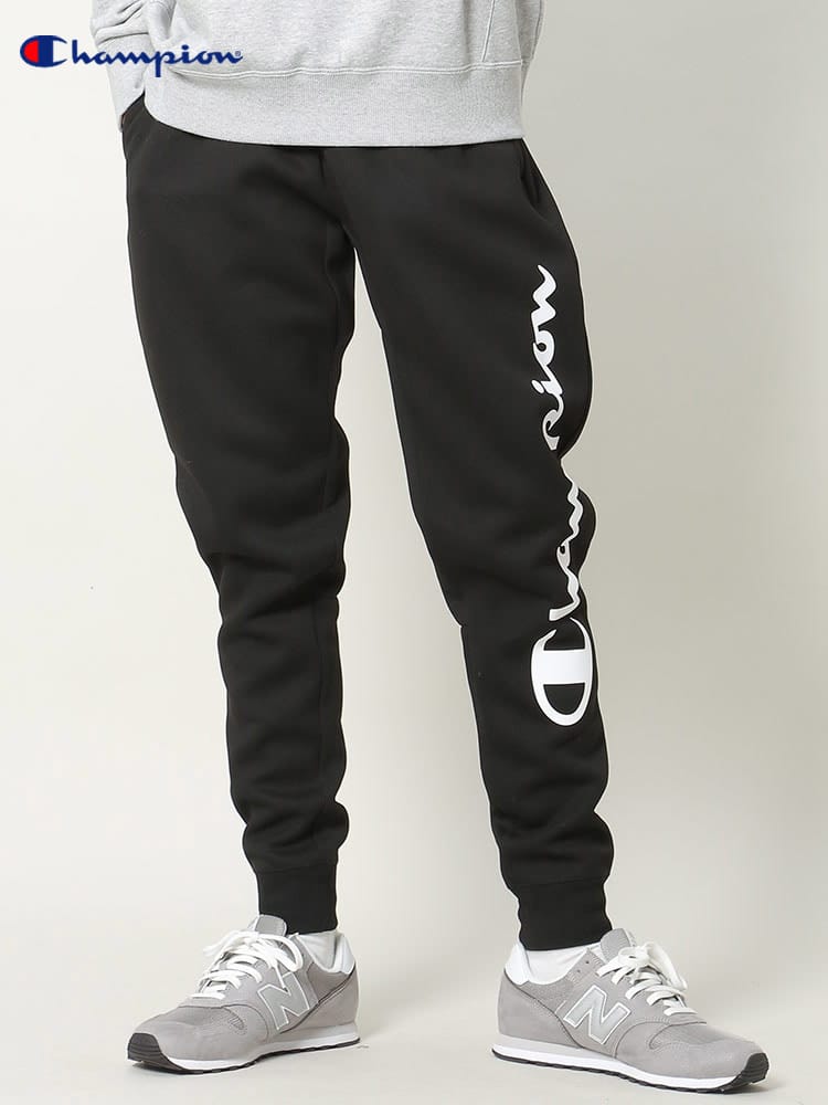 Champion (チャンピオン) ストレッチ サイドロゴ ロングパンツ