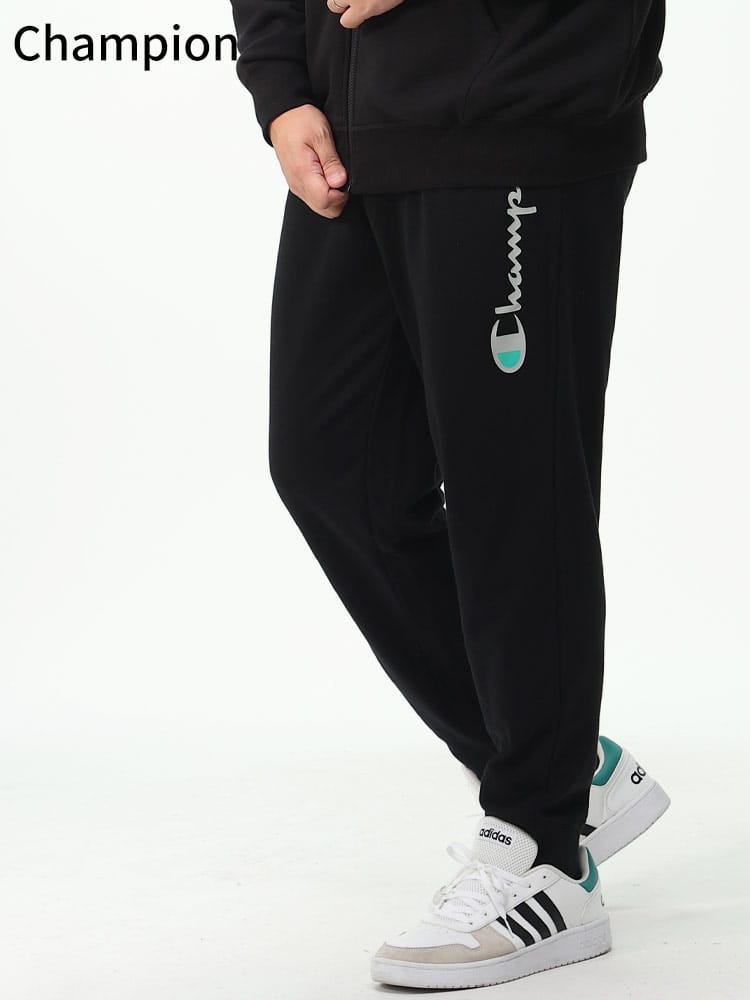 在庫処分 返品交換不可 USAコットン ロゴプリント スウェットパンツ (Champion) チャンピオン 大きいサイズ メンズ