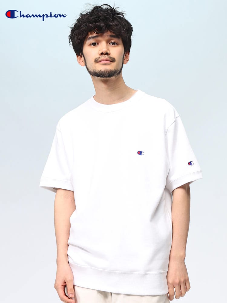 チャンピオン Tシャツ スウェット 半袖 裏毛 メンズ Champion トップス ストリート ベーシック C3Z020