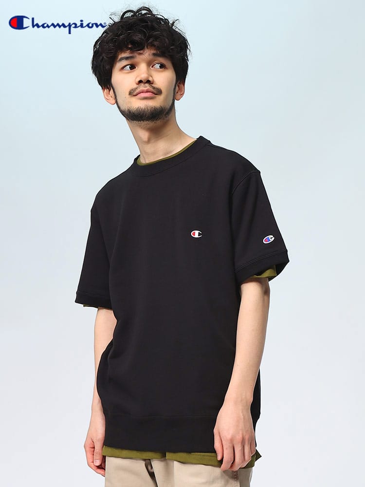 チャンピオン Tシャツ スウェット 半袖 裏毛 メンズ Champion トップス ストリート ベーシック C3Z020