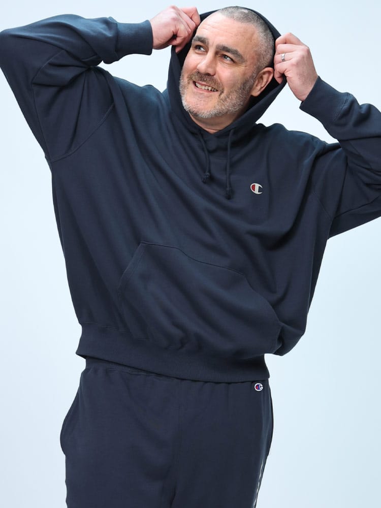 プルオーバー パーカー バックロゴ トップス スウェット フード 裏毛 大きいサイズ メンズ