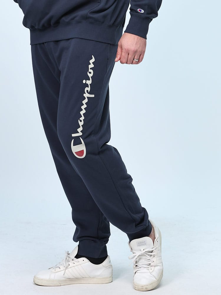 スウェットパンツ サイドロゴ ボトムス パンツ ロングパンツ 裏毛 大きいサイズ メンズ