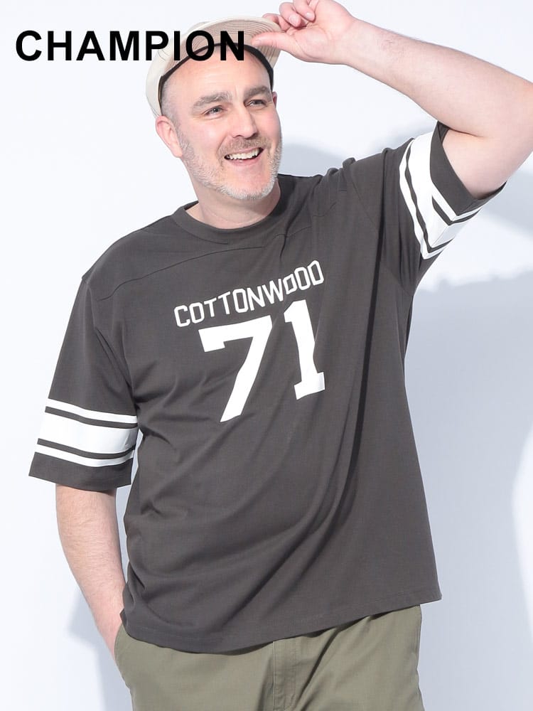 【EC限定価格】ナンバリング 半袖 フットボール Tシャツ 大きいサイズ メンズ