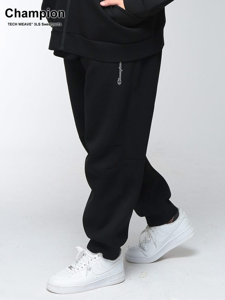 スウェットパンツ メンズ 大きいサイズ TECH WEAVE 3LS ロゴ シリコンプリント ロングパンツ