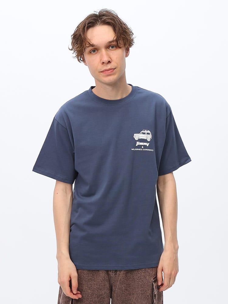 WILDERNESS EXPERIENCE (ウィルダネスエクスペリエンス) WILDERNESS EXPERIENCE×JIMNY ボディカラー バックプリント 半袖 Tシャツ 824222