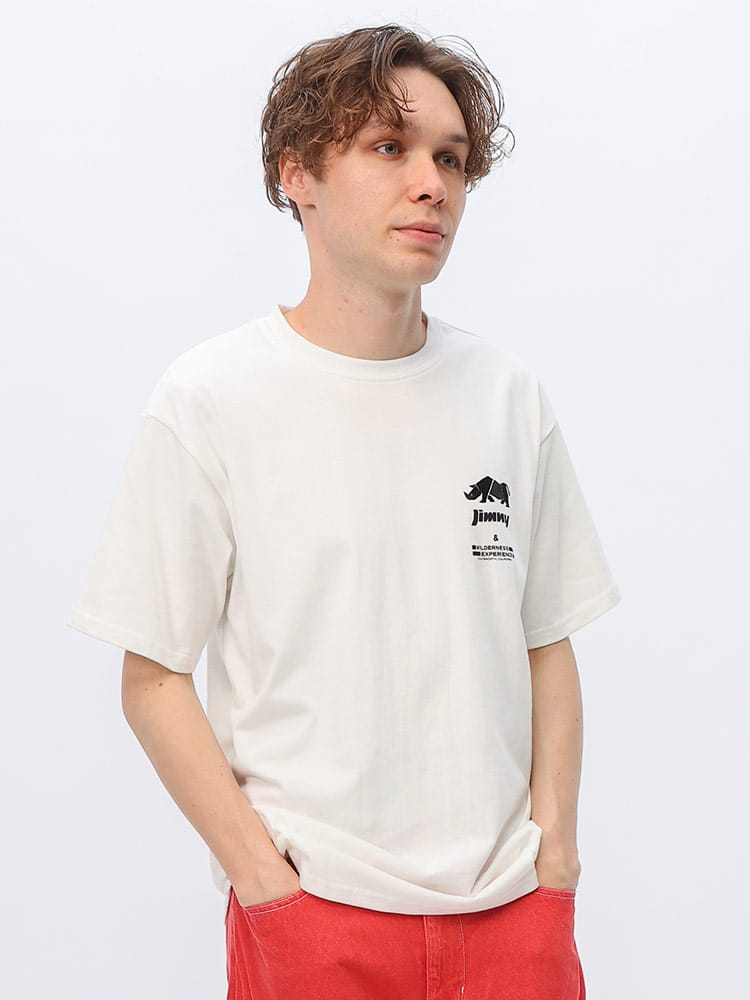 WILDERNESS EXPERIENCE (ウィルダネスエクスペリエンス) WILDERNESS EXPERIENCE×JIMNY ジムニーバックプリント 半袖 Tシャツ 824224