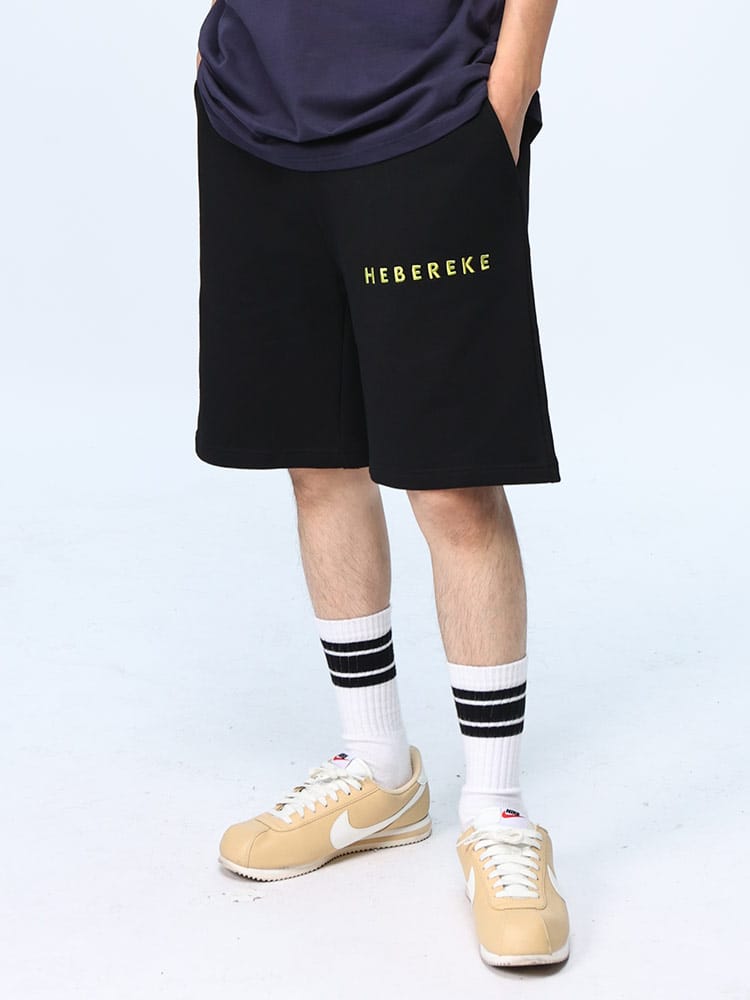 YOIDORE (ヨイドレ) HEBEREKE 飲酒 刺繍プリント ショートパンツ 824507