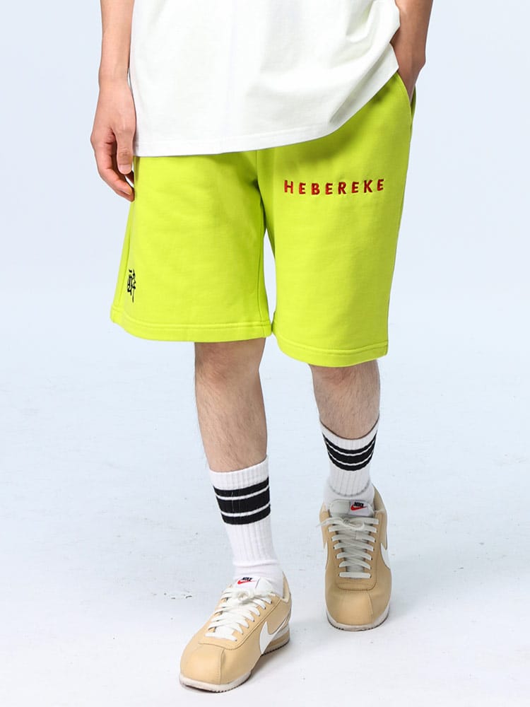 YOIDORE (ヨイドレ) HEBEREKE 飲酒 刺繍プリント ショートパンツ 824507