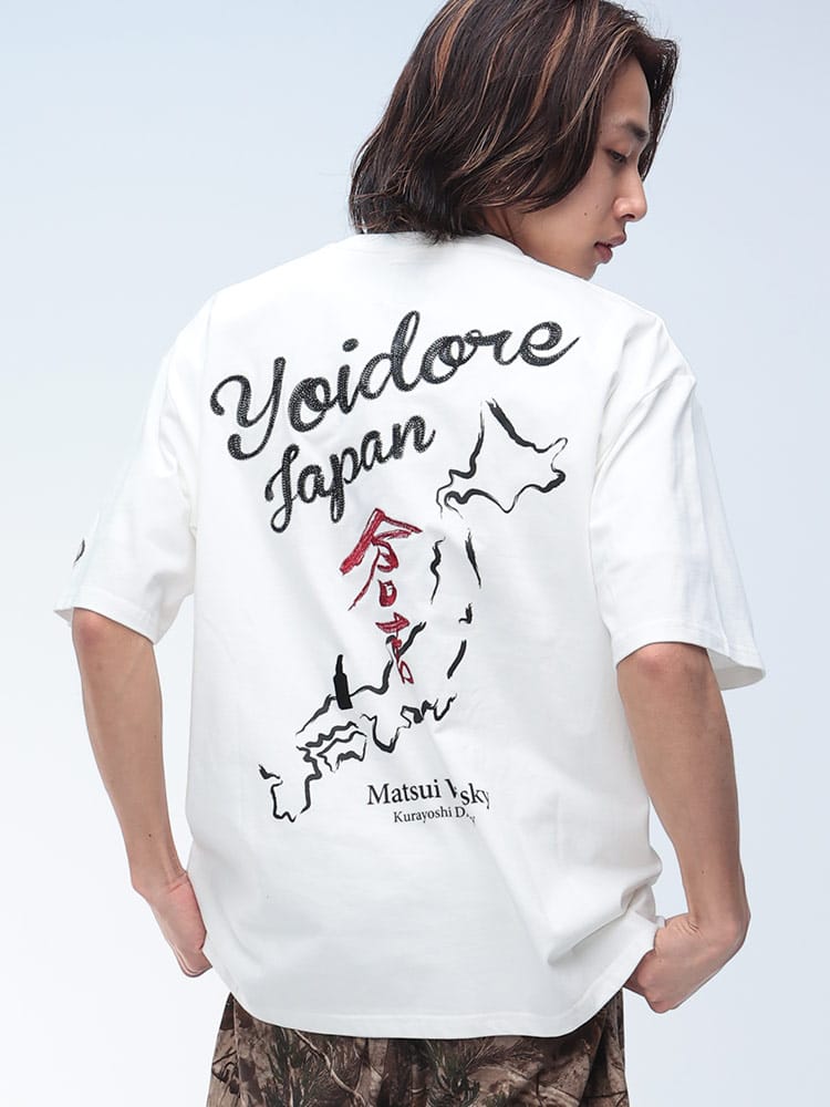 YOIDORE (ヨイドレ) 倉吉コラボ クルーネック 半袖 Tシャツ 815504