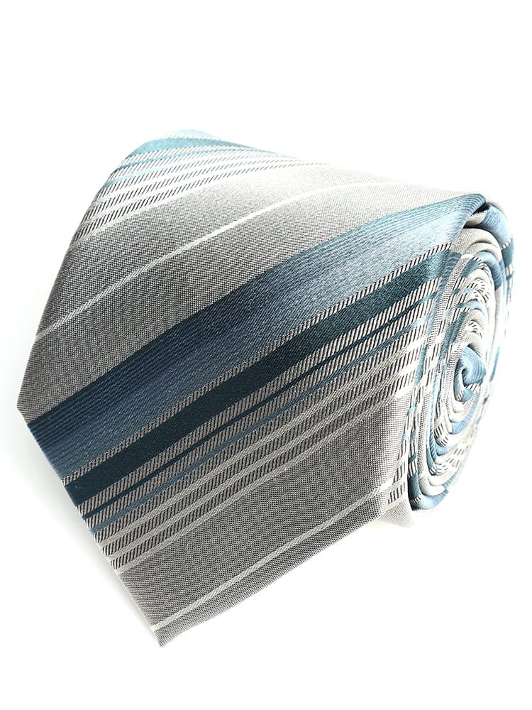 SAKAZEN (サカゼン) シルク100％ ミックス ストライプ ネクタイ